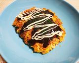 簡単ランチに!余った食材でお好み焼き作り方5写真