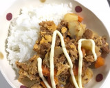 簡単味付け不要！野菜と卵のはごろも煮丼作り方7写真