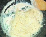 鮭とほうれん草のクリームパスタ☆作り方12写真