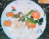鮭とほうれん草のクリームパスタ☆作り方10写真
