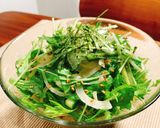 パパッと簡単！新玉ねぎと水菜のぽんサラダ作り方5写真