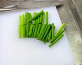 にんにくの芽とフランクのにんにく炒め作り方1写真