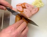 にんにくの芽とフランクのにんにく炒め作り方3写真