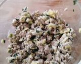 餃子の余り種で卵焼き作り方1写真
