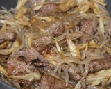 牛と牛蒡のねぎまみれ作り方4写真
