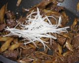 牛と牛蒡のねぎまみれ作り方5写真