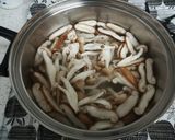 カニときのこの雑炊作り方3写真