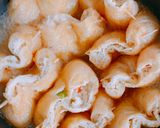 たらこと豆腐の巾着煮作り方7写真