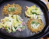春キャベツとニラで、パリパリ広島焼き風作り方3写真