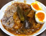 野菜ごろごろトマトチキンカレー♡作り方7写真