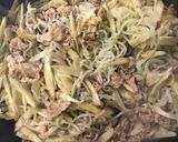 新ごぼうの牛しぐれ丼 ~味玉とともに~作り方5写真