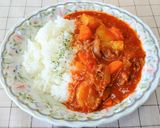ルー要らず！ゴロゴロ野菜のハヤシライス作り方6写真