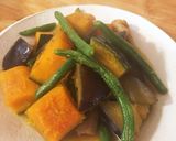ナスとかぼちゃの簡単かわり煮作り方4写真
