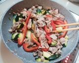 豚こまと彩り野菜のオイスター炒め作り方6写真