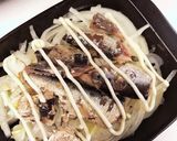 オイルサーディンのマヨチーズ焼き。作り方2写真