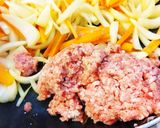 豚挽き肉＆野菜炒めをオイスターソースで。作り方3写真