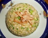 ヘルシー！明太子とねぎの炒飯風混ぜご飯！作り方5写真