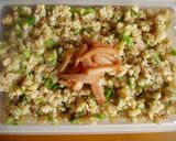 ヘルシー！明太子とねぎの炒飯風混ぜご飯！作り方6写真