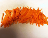 簡単◎にんじんとネギの中華炒め作り方1写真