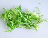 水菜とふわふわ卵のスープ作り方1写真