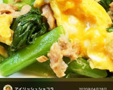 めんつゆで簡単＊小松菜とツナと卵炒め作り方7写真