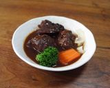 圧力鍋で牛肉の赤ワイン煮込み作り方8写真