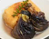 小ナスで♪茶筅なすと座布団揚げのだし浸し作り方11写真