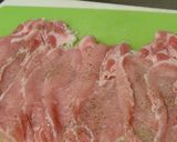 豚しゃぶ用肉でシソの葉くるくる作り方1写真