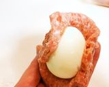 ハンバーグをリメイク！スコッチエッグ作り方3写真
