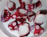 揚げないタコのから揚げ作り方1写真