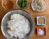 コシアブラとちりめん雑魚のおにぎり作り方2写真