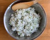 コシアブラとちりめん雑魚のおにぎり作り方3写真