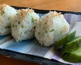 コシアブラとちりめん雑魚のおにぎり作り方5写真