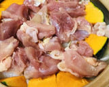 鶏肉と6種の具だくさん＆餅入りの寄せ鍋作り方2写真