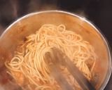 揚げズッキーニのトマトソーススパゲッティ作り方8写真