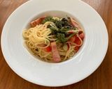 タラの芽とベーコンのパスタ　簡単作り方5写真