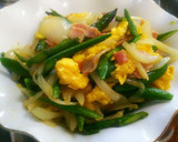 ふわふわ卵と春野菜のクレージーソルト炒め作り方16写真