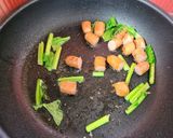 ズッキーニと江戸菜のクリームナポリタン作り方3写真