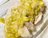 本格前菜！バンバンジーネギ生姜だれ作り方8写真