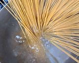 全粒粉パスタのペペロンチーノ作り方1写真