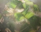 チンゲン菜とシメジの中華卵スープ作り方2写真