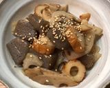 蓮根竹輪蒟蒻金平w作り方6写真