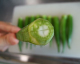 簡単和え物！　オクラとなめたけ　茹で方作り方3写真