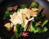 時短　ビーツと茸のオリーブ油炒め作り方1写真