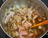 しゃぶしゃぶ豚肉で豚丼　幼児食　取り分け作り方2写真