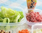 レタスときゅうりのひき肉あん掛け♪作り方1写真
