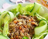 レタスときゅうりのひき肉あん掛け♪作り方8写真
