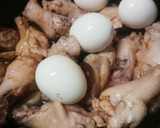 ほろほろ手羽元☆まろやか椎茸と煮たまご作り方4写真