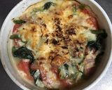 ほうれん草とトマトのチーズ乗せ作り方4写真