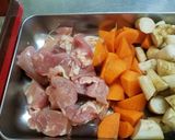 筑前煮風☆味噌味作り方2写真